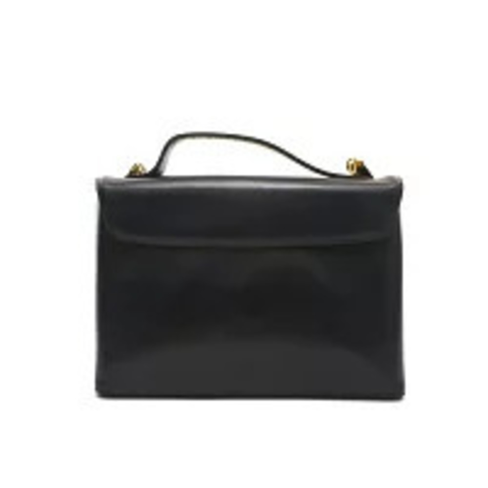 Christian Dior leather shoulder handbag Navy Blue